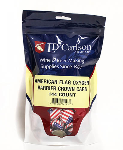 Crown Caps - American Flag (144ct)