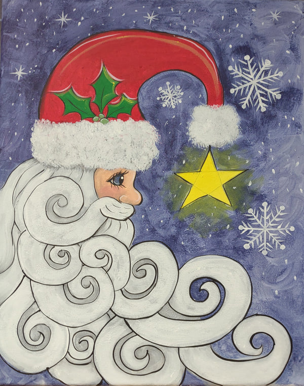 "Magic of Christmas" Paint on CANVAS w/ Tessa (Saturday, December 23rd, 2023, 5:00pm)